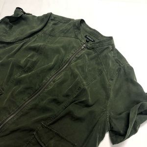 Torrid Dark Green Short Sleeve Utility Jacket